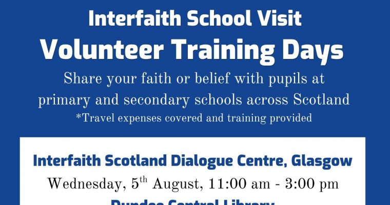 Glasgow: Volunteer Training Day for Interfaith School Visits